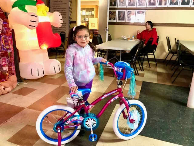 MariSol collected new children's bikes for American Legion Post 41 Toy Drive